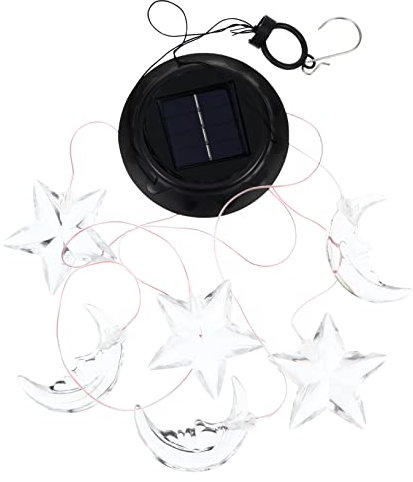 ifundom Lampe Solaire Décorative Extérieure avec Cloche à Vent Suspendue Lampe Solaire pour Jardin Terrasse