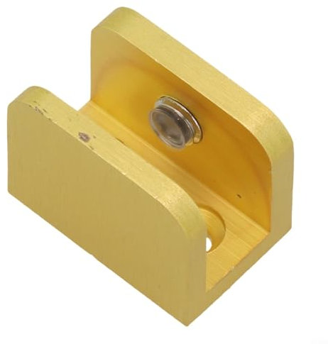 4Pcs Glass Shelf Clamp, Brass Adjustable Glass Clip Holder for Thick Glass, Shelf Bracket Support for Toilets, Bathrooms, Cabinets, 32×24×21mm