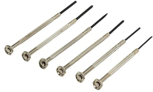 6 st precisionsskruvmejselset för klockor, glasögon, smycken, liten skruv, gör-det-själv-verktygssats, glasögon, skruvmejsel (2 set)