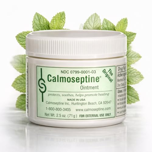 CALVERRA Calmoseptine Ointment 2.5Oz Jar - Kids Diaper Rash Cream Ointment for Heat rashes - Large Calmoseptine Ointment for Itching and Rashes, Effective Diaper Rash Cream for Adults (1)