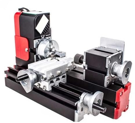 DIY Tool Big Power Mini Metal Rotating Lathe 20W 20000rev/min Motor One Set Miniature Multifunction Machine Small and Portable