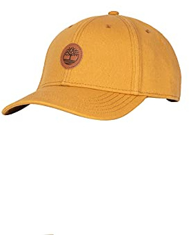 Timberland Herren-Baseballmütze mit Lederaufnäher-Logo, Peanut, Einheitsgröße