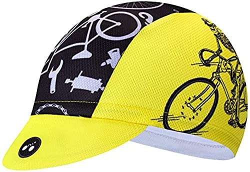 Cappello da ciclismo da uomo Cappello da bicicletta all'interno casco bici sudore traspirante, Cd2426, Taglia unica