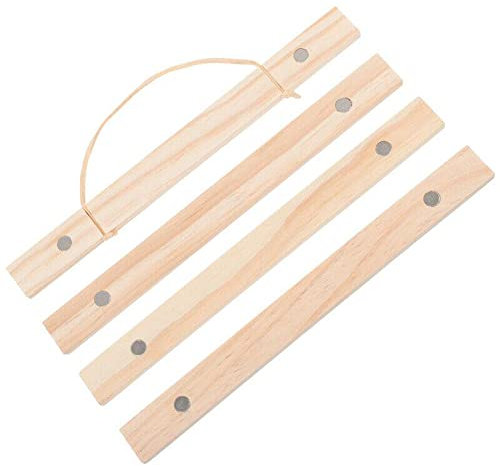 Magnetischer Posterrahmen-Aufhänger, 21 cm - 51 cm breiter Holz-Magnetrahmen-Aufhänger für Leinwand, Kunstdruck, Papierkarte, Familienfoto, Bild, Wandbehang