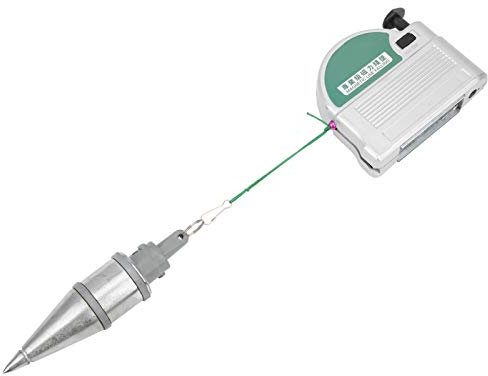 Martello a filo magnetico, Bob a piombo flessibile in metallo 6 metri con perno fisso, strumento di misurazione verticale in acciaio legato argentato, per la misurazione della verticalità