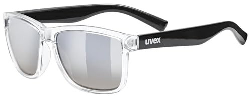 uvex LGL 39 - Sonnenbrille für Damen und Herren - starker Schutz vor Sonnenstrahlung - inkl Schriftzug auf den Bügeln - clear-black/ltm.smoke dégradé - one size