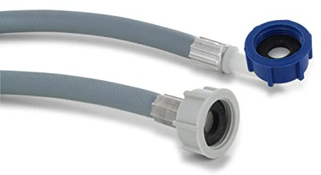 DEKAROX Manguera de entrada de agua de 3 m, 3/4 pulgadas, recta/ángulo de 90°, para lavadora y lavavajillas
