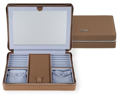 Windrose Reissverschluss Schmuckbox Corbello (mocca-legacy)