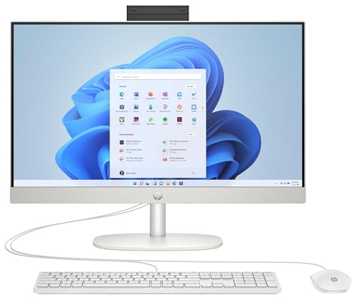 HP 24-cr0009ng AMD Ryzen? 3 7320U 60,5 cm (23.8) 1920 x 1080 Pixel All-in-One-PC 8 GB LPDDR5-SDRAM 512 GB SSD Windows 11 Home Wi-Fi 6 (802.11ax) Wei? (A04VWEA#ABD)