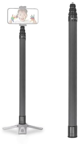 Förlängning Selfie Stick 7 Sektioner Osynlig, Kolfiber Vattentät Smartphone Gimbal Förlängningsstång föR Insta 360X3 ONE RS GO 3 ONE X2 ONE R ONE X Kameror