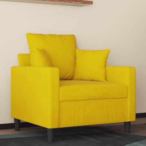Willood Sessel Gelb 60 cm Samt