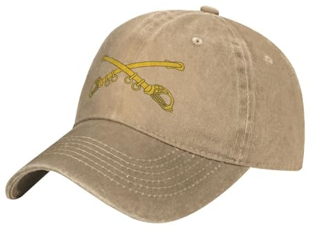 Casquette De Baseball Us Cavalry Branch Insignia Bord Plat Casquette Classic Baseball Cap Unisexe Trucker Cap pour Randonnée Sport Running