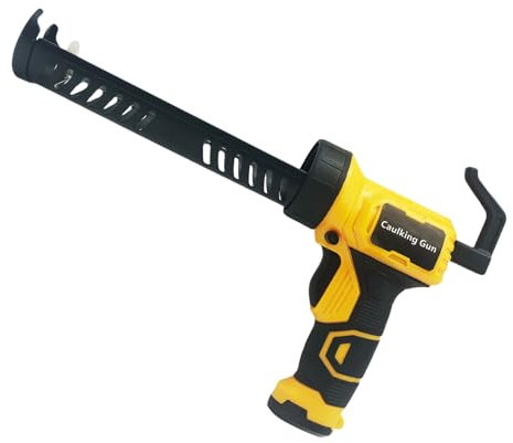 BWANGIAO Cordless Caulking Guns Electric Caulking Guns Battery Operated 4 Adjustable Speeds LED Light 10OZ/300ML Caulk Guns