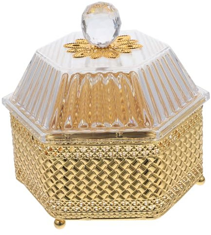Alipis Vintage Style Sweet Jar with Lid Small Candy Container Cover Decorative Snack Storage Box for Kitchen and Home Use