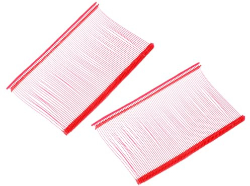 QUARKZMAN 1500 Stück Heftfäden für Etikettierpistole Standard, 50mm Tag Pins aus Kunststoff für Karton Etiketten mit Loch, Etikettierung von Kleidung und Textil, Rot