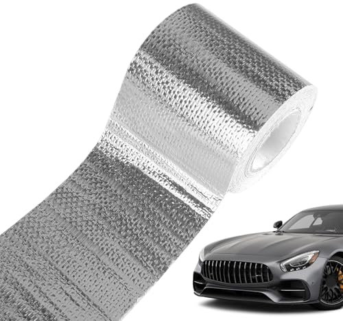 Generisch Nastro adesivo in alluminio, 10 m x 5 cm, resistente al calore, schermatura e isolamento, riparazione guarnizioni, nastro autoadesivo in alluminio