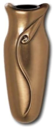 Wand Grabvase aus Bronze Blumenvase Grabstein Grabmal Urnenwand Friedhof