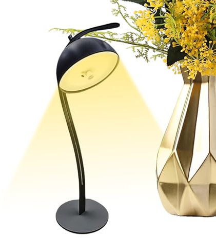 Genérico Lámpara De Escritorio LED,Luz LED Con Sensor Táctil Para Mesilla De Noche | Diseño Sin Cable Con 3 Modos De Brillo Para Dormitorio Y Salón