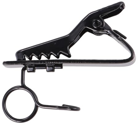 Metall Mikrofonclip 12 Stück Eisenklammer Schwarz für Kleiner Lavalier | Ansteckclip mit Hoher Elastizität, Einfache Befestigung Am Revers, Passend für Voice Chat und Sprachaufnahme