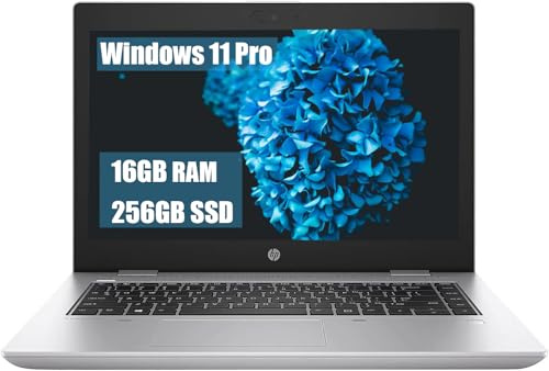 HP ProBook 640 G5 Business Laptop, 14 Zoll FHD (1920x1080), Intel Core i5-8265U, 16 GB RAM, 256 GB SSD, US QWERTY Tastatur, Windows 11 Pro (Generalüberholt)