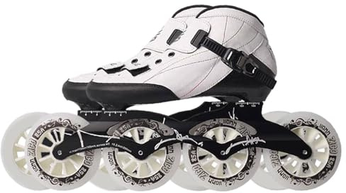 VCYEX Patines En Linea Adulto Patines En Línea para Mujer Y Hombre, Patines Profesionales De Fitness UnisexWhite,37