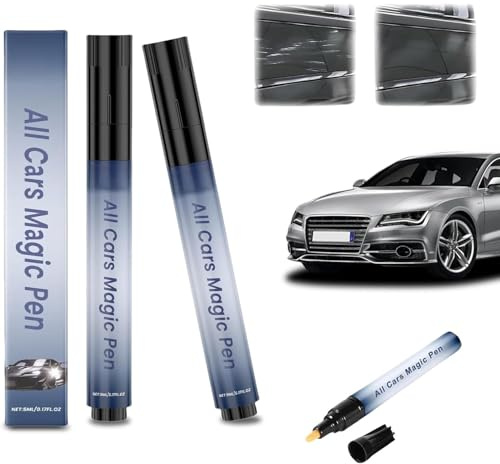 CoyCriter 2 Stück All Car Magic Pen, Autokratzerreparaturstift, Autos Lackierstift, Car Scratch Removal Pen, Magic Lack Kratzerentfernung, schnelle Lösung für Kratzer und Farbschäden