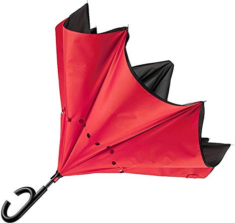 tempo di saldi Ombrello Inverso Reversibile Unica Tinta Auto Apertura Al Contrario Per Pioggia