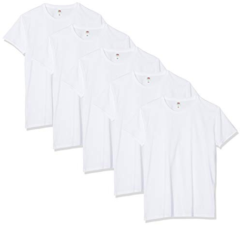 Fruit of the Loom män, unisex Iconic Tee, lightweight Ringspun Tee, 5 Pack T-shirt (5-pack)