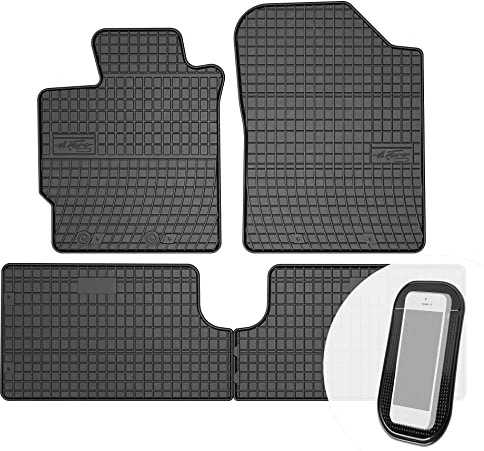 moto-MOLTICO Gummimatten Auto, 4-teiliges Set, Allwetter Gummi Fußmatten, Antirutsch & Wasserfest Autoteppiche - passend für Toyota Yaris 3 III 2011-2018