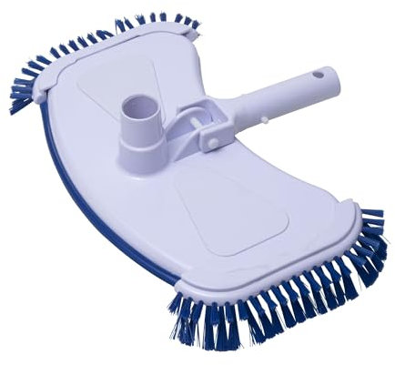 WERKA Pro, Aspirateur Brosse de Fond pour Piscine, Nettoyage Efficace et Pratique, Design Ingénieux avec Tête Lestée et Brosses Latérales, Blanche, 36 x 17 x 24 cm