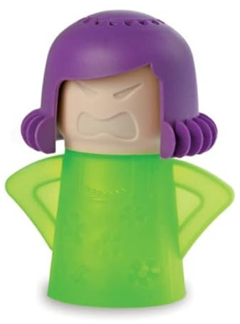 HORNO Angry Mama Limpiador de vapor para horno microondas y desinfecta con vinagre y agua para cocinas (verde)