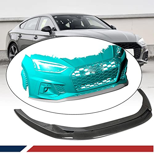 XUETAO Labio del Parachoques Delantero de Fibra de Carbono Real para Audi A5 S-Line S5 2020-2021 2 Puertas 4 Puertas laico Delantero Spoiler Kit de carrocería Salida de fábrica