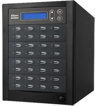EZ DUPE 1 to 31 USB Duplicator - Standalone USB Flash Memory Stick/Thumb Drive Duplicator, Copier, Cloner, Eraser (DM-FU5-8V31TK)