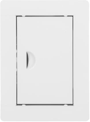 Revisionstür Revisionsklappe Wartungsklappe mit Schnappverschluss, verzinktes pulverbeschichtetes Stahlblech Weiß (Breite x Höhe: 400 x 600 mm)