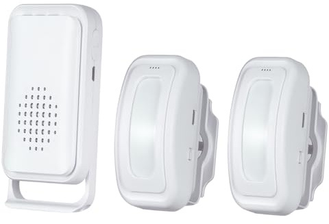 Motion Sensor Doorbell Entry Alert, Shop Store Office Business Home Security Welcome Buzzer Monitor Alarm, Wireless Door Chime with 2 Sensor & 1 Receiver