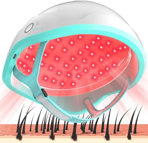 iKeener Laser Sistema Crescita Capelli - Approvato FDA Trattamenti Perdita Capelli per Uomini e Donne,Prodotti Crescita Capelli con Diradamento Capelli,Casco Terapia Luce Rossa per Crescita Capelli