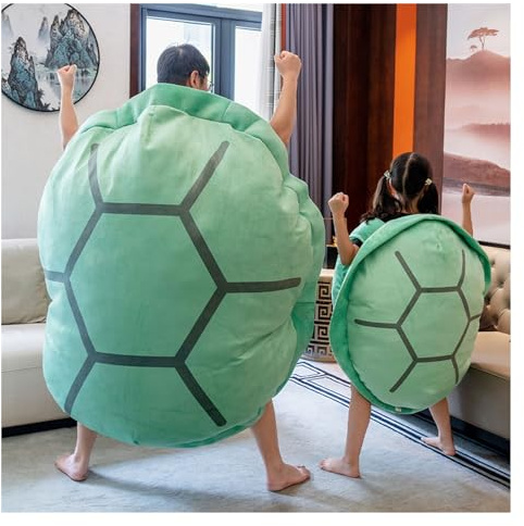 Tragbares Schildkrötenpanzer-Kissen, Schildkröten-Plüschkissen, Kuscheltiere, Kostümkissen, Spielzeug, Geschenke for Kinder, Erwachsene, for Verkleiden, Schlafzimmer, Wohnzimmer ( Size : 80cm/32in )