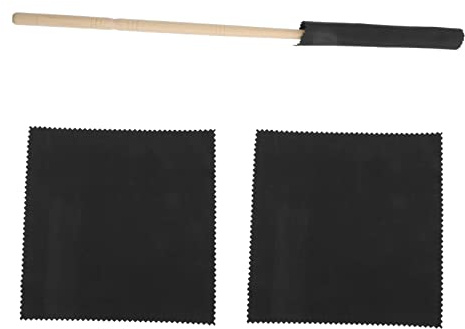 Flötenreinigungsstab 1 Satz mit Holzstab und Reinigungstuch für Flöte | Querflöte Zubehör, Reinigungsset für Flöte, Leicht, Angenehm zu Greifen, für Klarinette und Saxophon