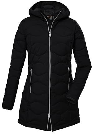 G.I.G.A. DX quiltad damparkas med huva/funktionsparka i dunlook GW 20 WMN QLTD PRK, svart, 42, 39844-000