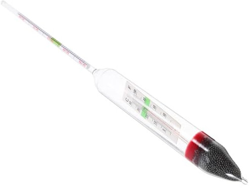BELLIFFY Salzgehalt Hydrometer Aquarium Glas Aräometer Kompaktes Dichtemessgerät Für Meerwasser Und Süßwasser Salzgehaltstest Für Aquarien Und Aquakultur