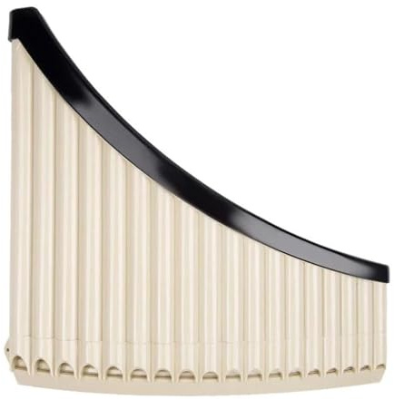 1pc Pan Flöte 16/18 Rohre Panflöte AC Tone Tunable Abs Basis Panflute Professionelle Pan Rohr Musik Instrument(Beige,18)