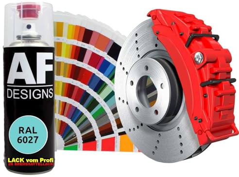 Alex Flittner Designs Spraydose RAL6027 LICHTGRUEN | Hochwertiger 2K - Bremssattellack: Der Alex Flittner Designs 2K Bremssattellack bietet eine langlebige, widerstandsfähige
