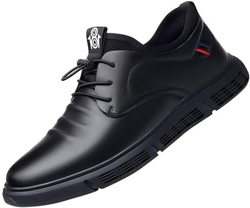 Generiska moderiktiga herrskor av ventilerande och bekväm affärssko och fritids- herrskor svart hög, svart, 42 EU