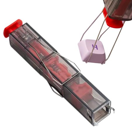 Erconsso Removedor de teclas de teclado, extractor de llaves, herramientas mecánicas de fijación de teclado, accesorios de limpieza multifuncionales, limpiador de dispositivos electrónicos para el