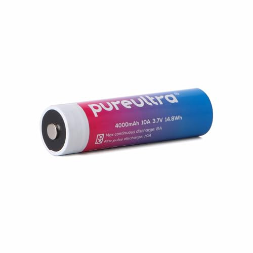 PureUltra Batería de litio de alto rendimiento, 10 A, 4000 mAh, 3,7 V, recargable