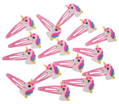 HONMEET 20 Stück Teiliges Einhorn Haarspangen für Mädchen Modische Robuste Haarklammern mit Einzigartigem Design Kompakte für Alltag Partys und Fotoshootings Bruchfest und Langlebig