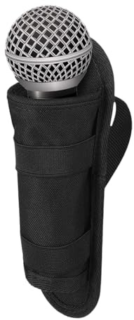 Microphone Belt Stand - Compact Bag for Audio Equipment, Adjustable Stand Pouch, Mobile Microphone Stand, Easy Access Organizer | Speaker Setup