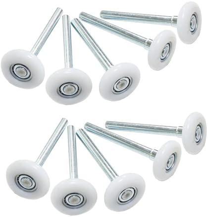 Lot de 10 rouleaux de rechange pour porte de garage en nylon robuste pour des opérations silencieuses et fluides