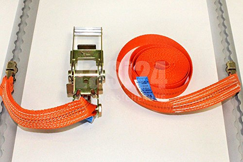 LOADCARE 4X 2 TLG. Spanngurt mit Doppelfitting 1000daN 5 m für Airlineschiene Zurrschiene