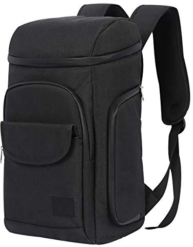 Kühlrucksack Kühltasche Groß Kühlrucksäcke Kühl Rucksack Cooler Rucksack Herren Teenager Kühler Rucksack Jugendliche Großer Kühlrucksack Strand Picknick Picknickrucksack Camping BBQ Wandern Schwarz